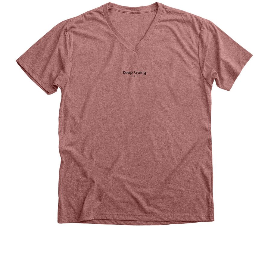 Keep Going&nbsp;, a Heather Mauve Premium V-Neck Tee