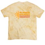 Chaco Conservancy Summer Solstice Dual Logo, a Citrine Comfort Colors Colorblast Tee (back-view)