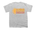 Chaco Conservancy Summer Solstice Dual Logo, a Sport Grey Youth Unisex Tee (back-view)
