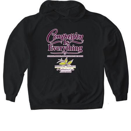 Hospice & Palliative Care Month, a Black Gildan Softstyle Pullover Hoodie