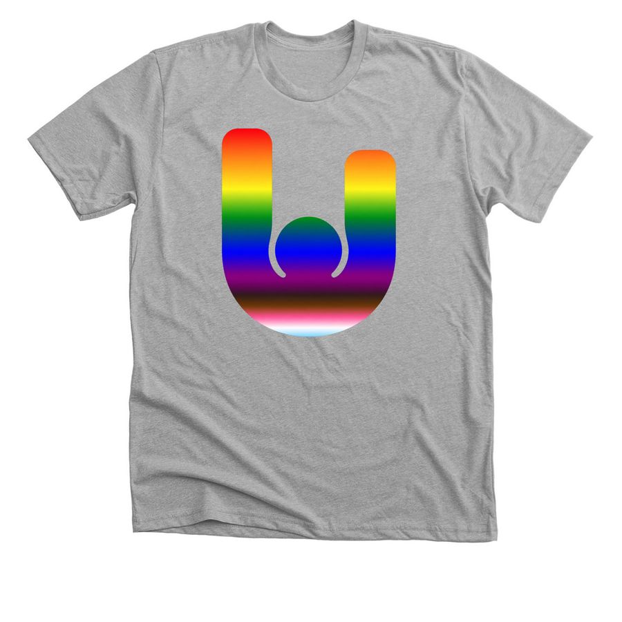 Ukandu Limited Release Pride Design, a Athletic Heather Premium Unisex Tee