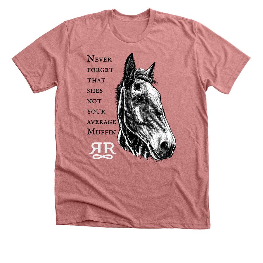 Not Your Average Muffin, a Heather Mauve Premium Unisex Tee