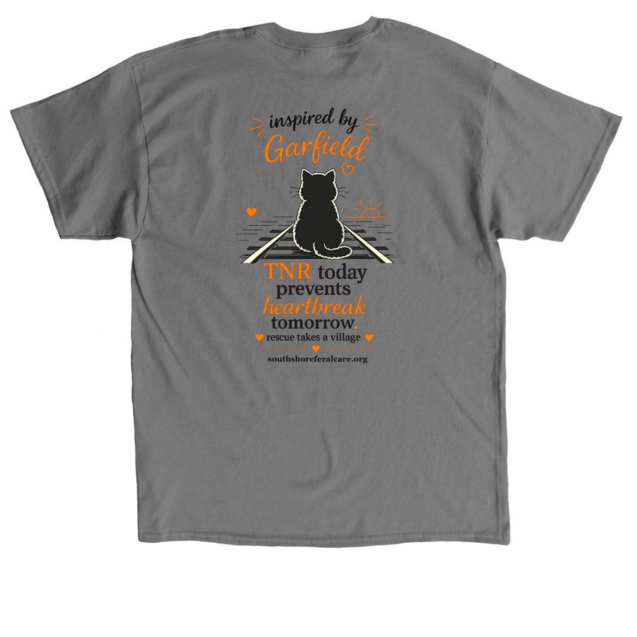 Inspired by Garfield&nbsp;, a Charcoal Classic Unisex Tee
