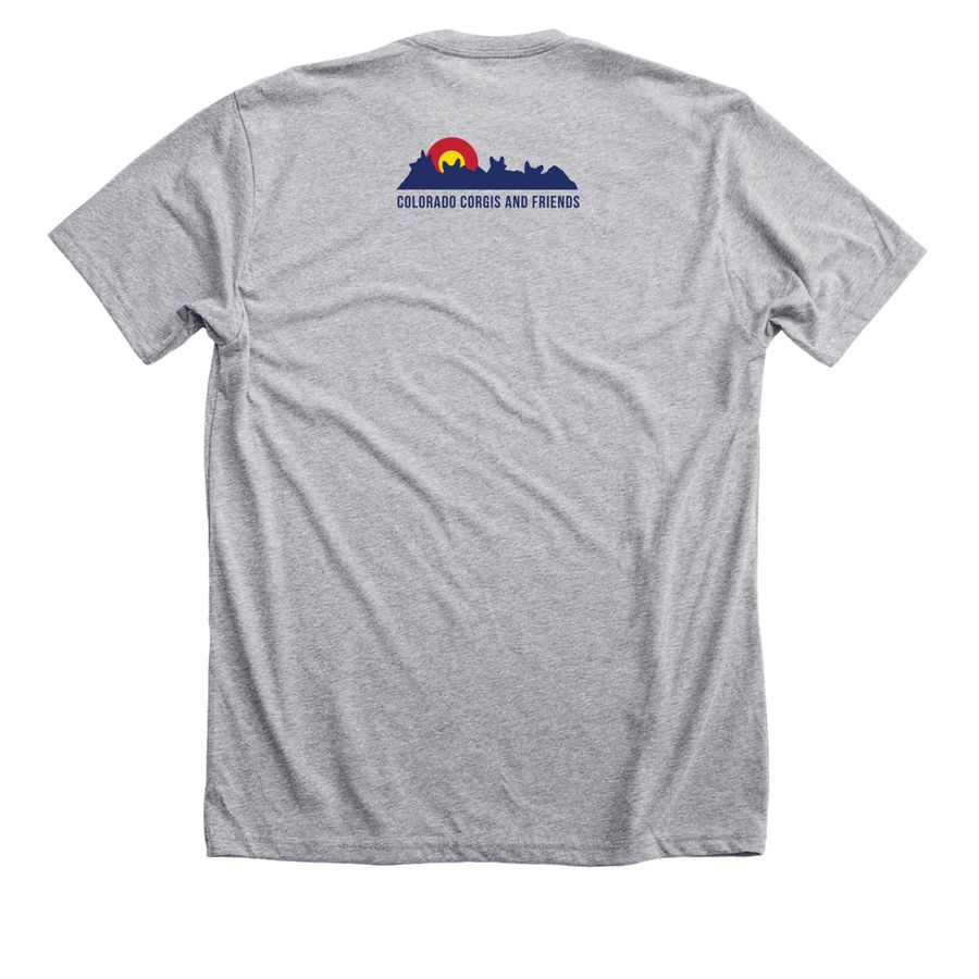 Satellites of Love - Pride Month, a Athletic Heather Premium Unisex Tee (back-view)