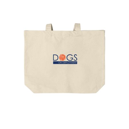 Dogs on Deployment Tote Fundraiser, a Natural Cotton Canvas Tote Bag
