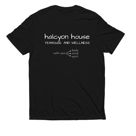 Halcyon House Calm, a Deep Black Allmade Eco Triblend Unisex Tee