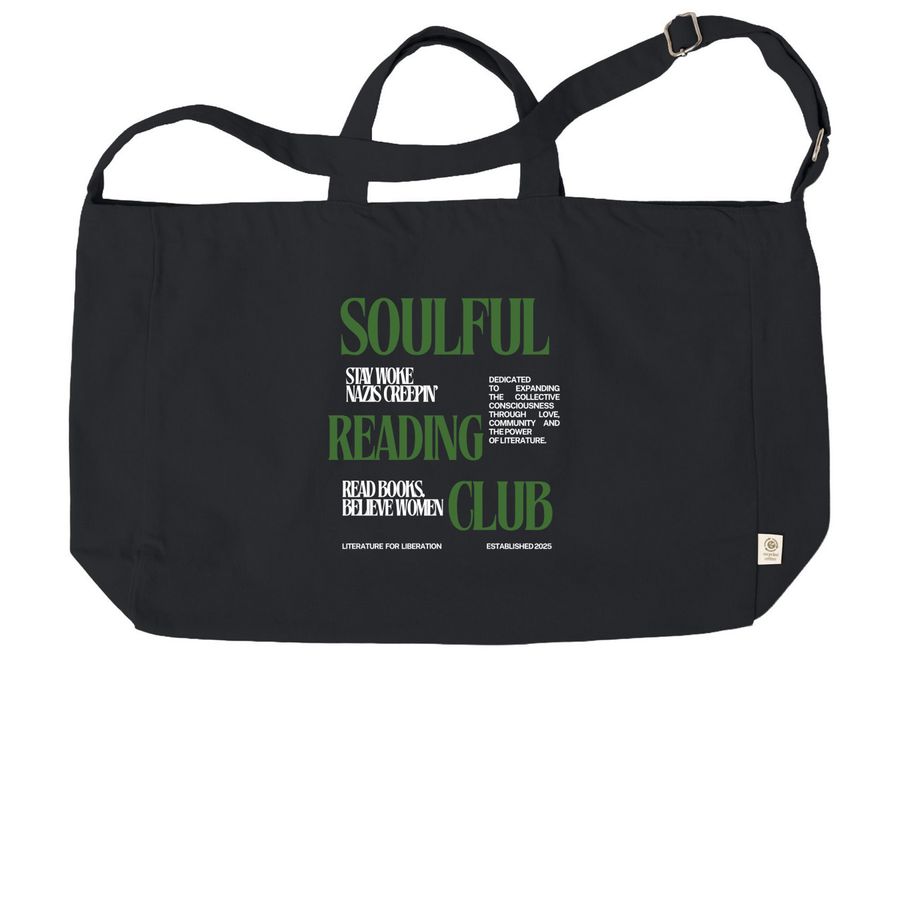 Stay Woke Large Tote, a Black Reclaimist G2G Tote Bag