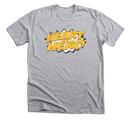 Heart of a Hero 2024!, a Athletic Heather Premium Unisex Tee
