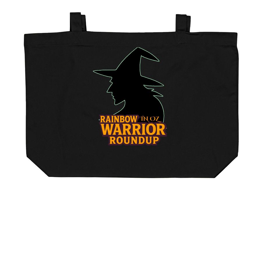 RWR In Oz Witch Bag, a Black Large Organic Cotton Tote Bag