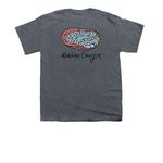 Abalone Shell, a Dark Heather Youth Unisex Tee (back-view)
