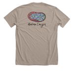 Abalone Shell, a Heather Stone Premium Unisex Tee (back-view)