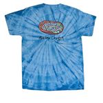 Abalone Shell, a Baby Blue Classic Tie Dye Tee (back-view)