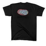 Abalone Shell, a Black American Apparel Cotton Blend Tee (back-view)