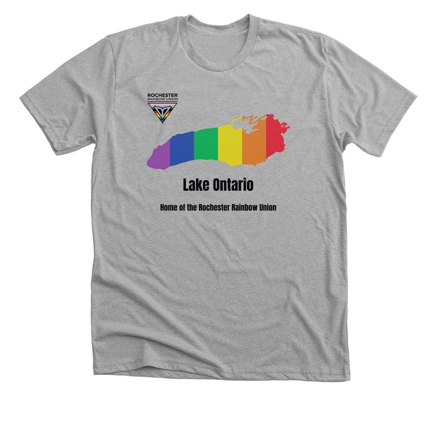 Lake Ontario Pride, a Athletic Heather Premium Unisex Tee