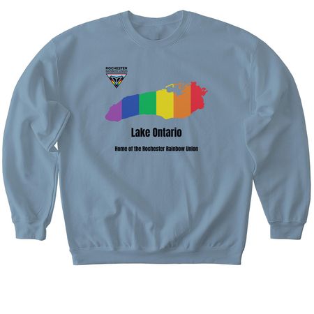 Lake Ontario Pride, a Stone Blue Softstyle Crewneck Sweatshirt