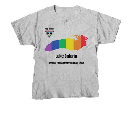 Lake Ontario Pride, a Sport Grey Youth Unisex Tee