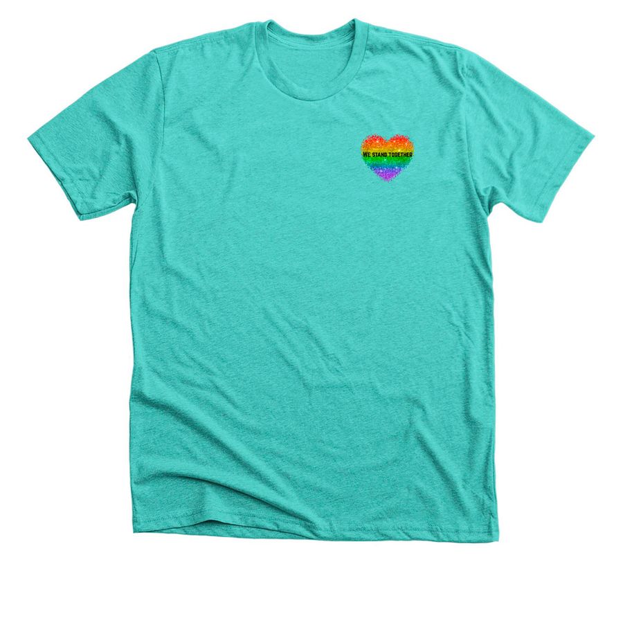 Love Wins, a Heather Sea Green Premium Unisex Tee