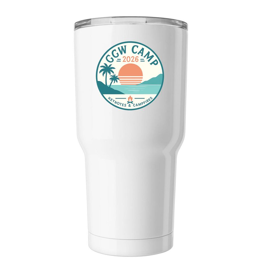 GGW Camp, a White Insulated Tumbler