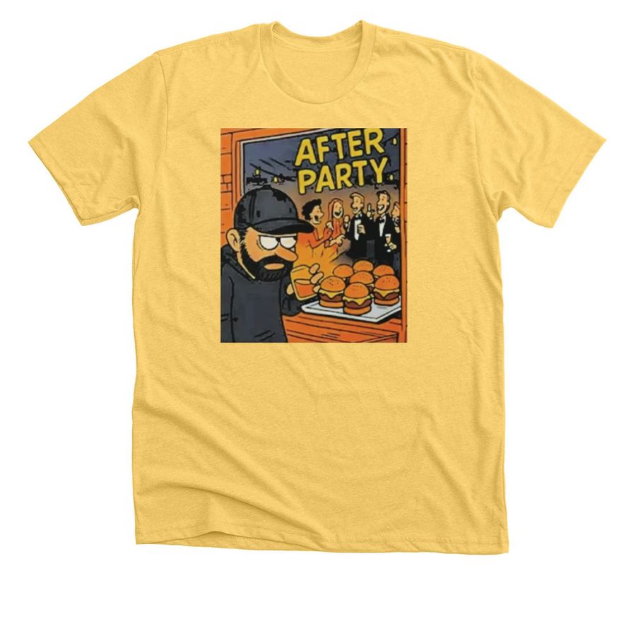 After Party Harwood Shirt, a Heather Yellow Gold Premium Unisex Tee