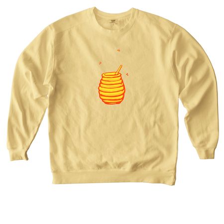Honey ? Hoodie & Crewneck, a Butter Comfort Colors Crewneck Sweatshirt
