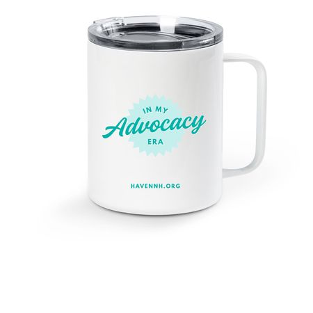 In My Advocacy *Era* Travel Mug, a White Stainless Steel Travel Mug