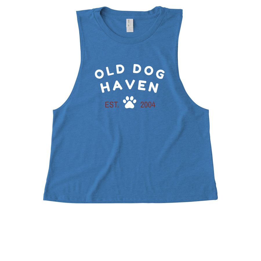 EST2004, a Azure Blue Allmade Eco Triblend Women?s Muscle Tank