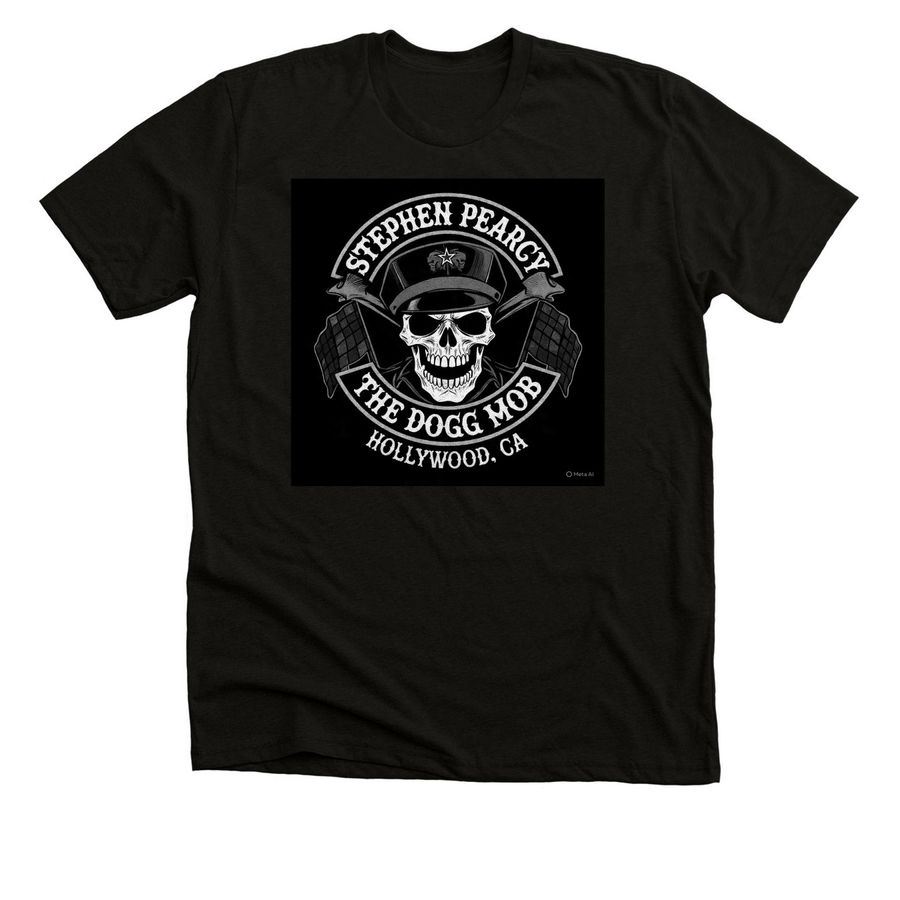 STEPHEN PEARCY of RATT Dogg Mob Hollywood Tee, a Solid Black Blend Premium Unisex Tee