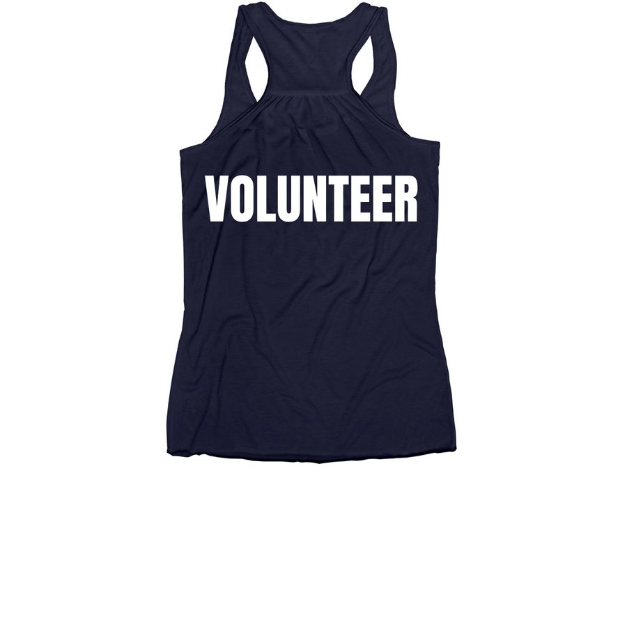 NDR Volunteer Racerback, a Navy Women's Racerback (back-view)