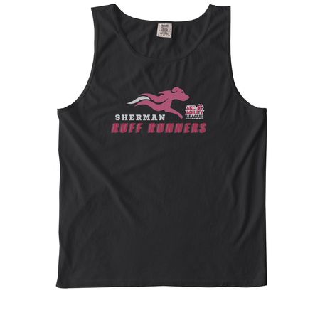 Sherman Ruff Runners, a Black Comfort Colors Tank Top