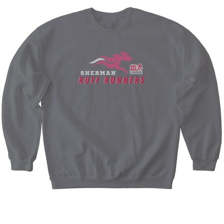 Sherman Ruff Runners, a Charcoal Softstyle Crewneck Sweatshirt