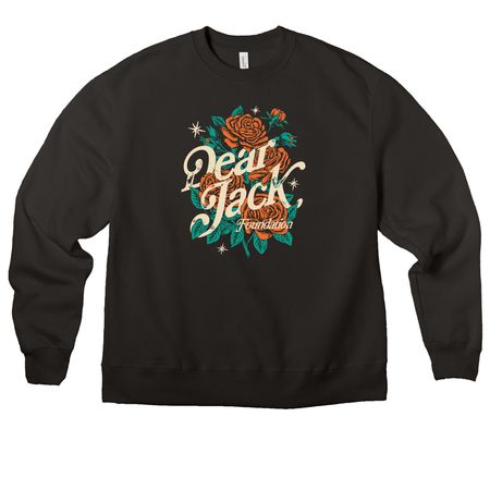 Dear Jack x Gut42 Pullover, a Black Premium Heavyweight Crewneck Sweatshirt