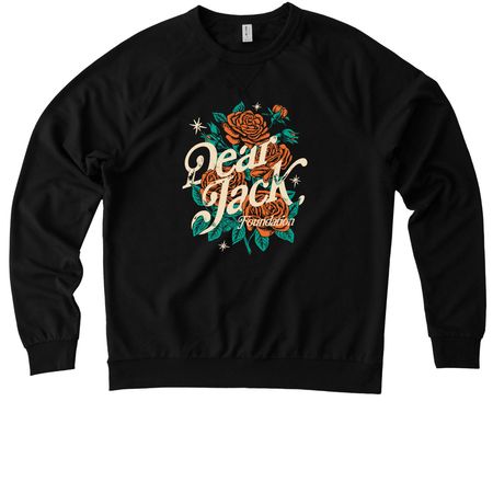 Dear Jack x Gut42 Pullover, a Deep Black Allmade Organic French Terry Crewneck Sweatshirt