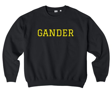 CFA Gander Islander, a Black Stanley/Stella Ledger Dry Crewneck Sweatshirt