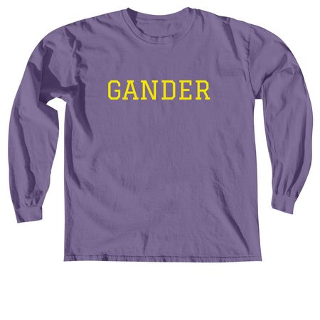 CFA Gander Islander, a Grape Comfort Colors Long Sleeve Tee