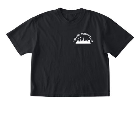 Skyline Where Dogs Dig The Dirt, a Black Comfort Colors Boxy Tee