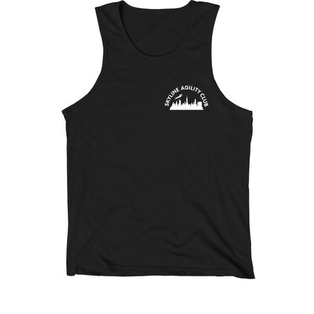 Skyline Where Dogs Dig The Dirt, a Black Premium Cotton Tank