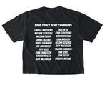 DT HAWKS, a Black Comfort Colors Boxy Tee (back-view)