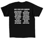 DT HAWKS, a Black Classic Unisex Tee (back-view)