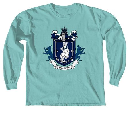 House of Rabbit Coat of Arms, a Chalky Mint Comfort Colors Long Sleeve Tee