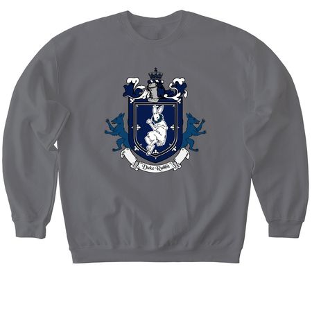 House of Rabbit Coat of Arms, a Charcoal Softstyle Crewneck Sweatshirt