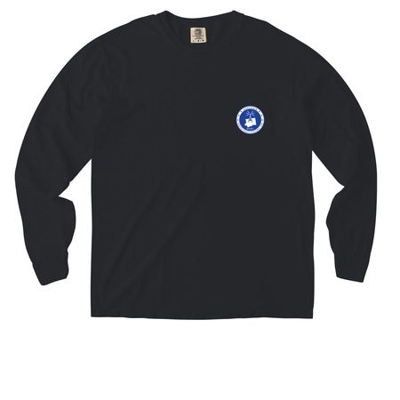 Long Sleeve Pocket T-Shirt, a Black Comfort Colors Long Sleeve Pocket Tee