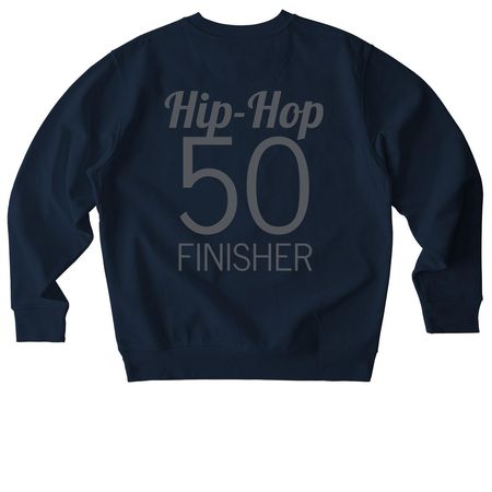 Hip-Hop 50 Finisher Tops, a French Navy Stanley/Stella Unisex Changer 2.0 Crewneck Sweatshirt (back-view)