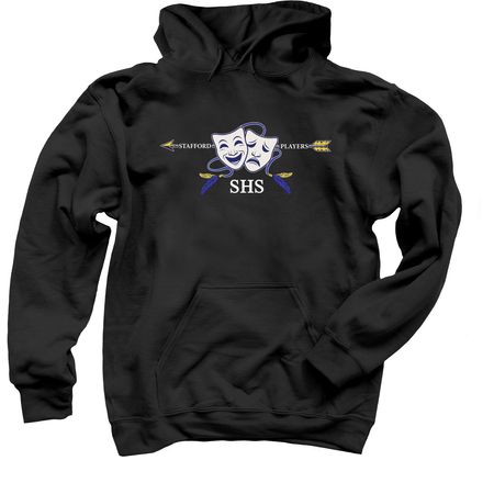 SHS Mask Logo, a Black Pullover Hoodie
