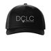 DCLC Hat, a Black Printed Five-Panel Trucker Cap
