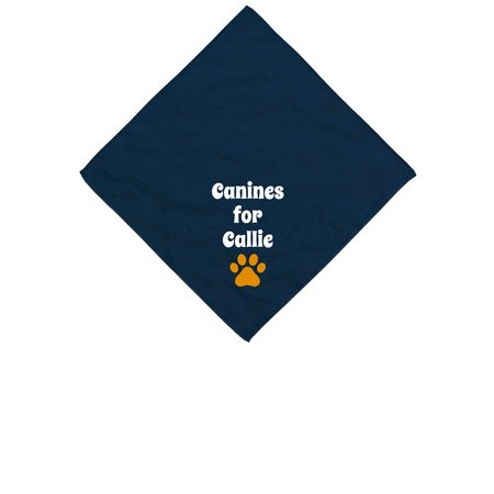 Calling All Pawrents, a Navy Cotton Bandana