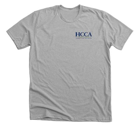 HCCA Color Logo Corner - TShirts, a Athletic Heather Premium Unisex Tee