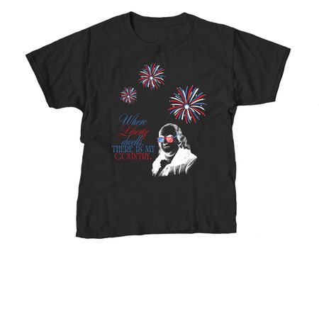 Ben Franklin, a Black Youth Unisex Tee