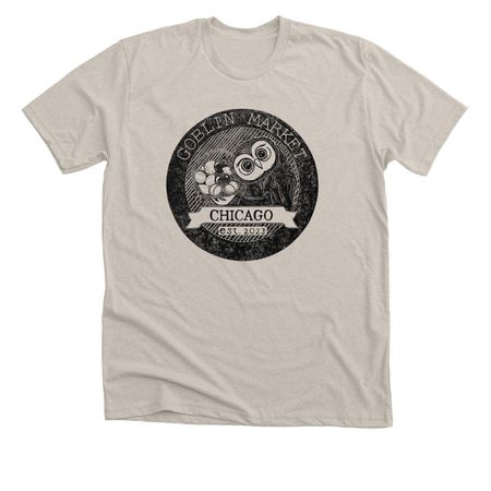 Goblin Market Logo - Rosie the Owl, a Heather Dust Premium Unisex Tee
