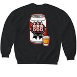 LUX Lounge Fire Fundraiser, a Black Softstyle Crewneck Sweatshirt (back-view)