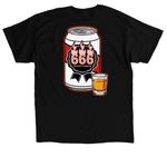 LUX Lounge Fire Fundraiser, a Black Classic Unisex Tee (back-view)